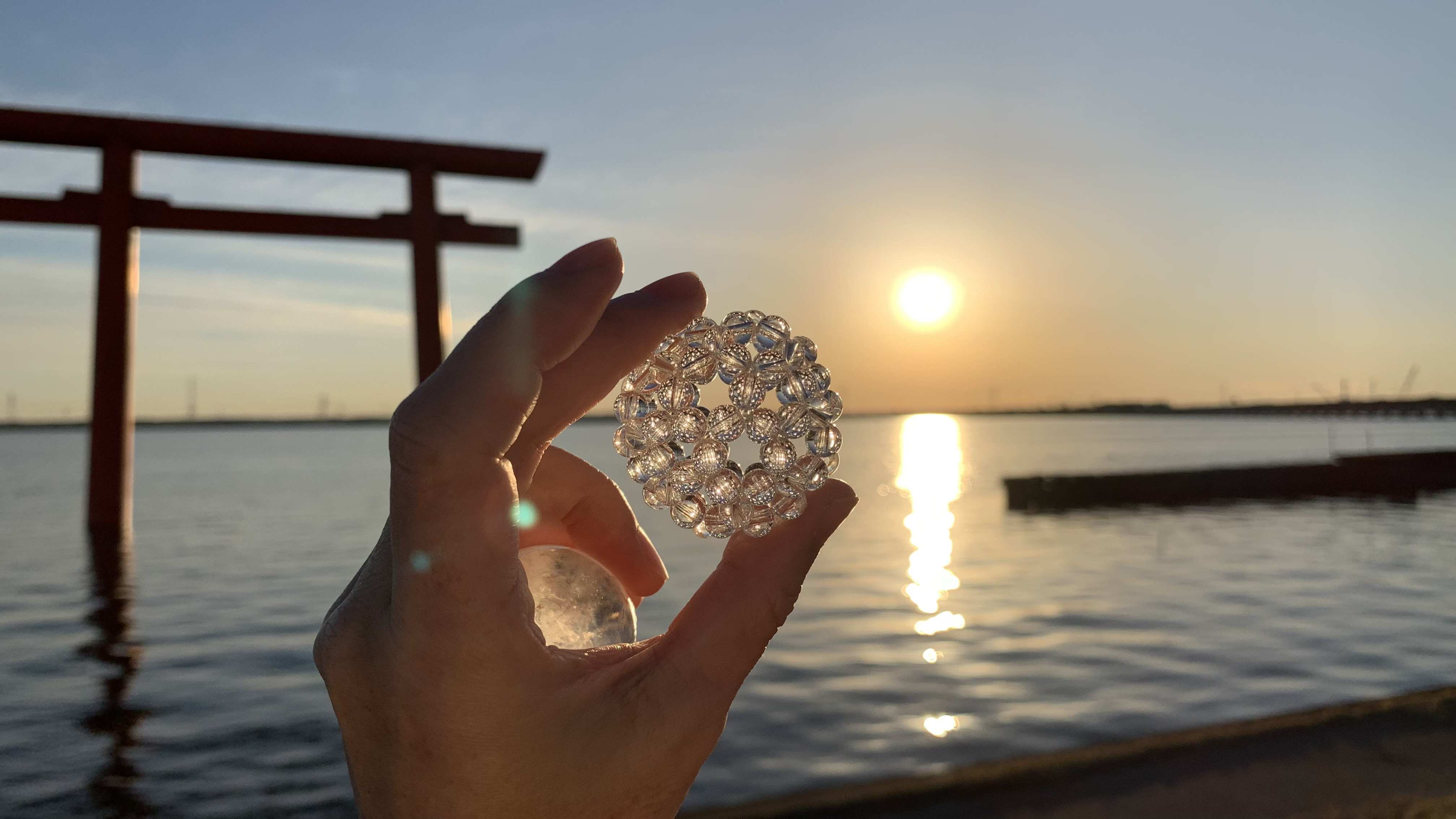 【受注生産】天然水晶　AAA　Lサイズ　6mm　神聖幾何学フラーレン