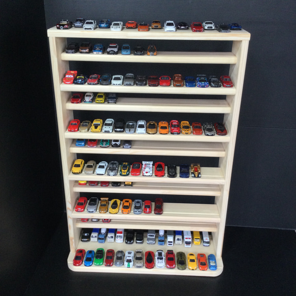 トミカ収納棚11段　168台収納　木製 