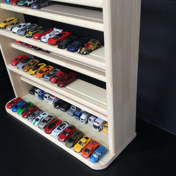トミカ収納棚11段 168台収納 木製新 デザイン