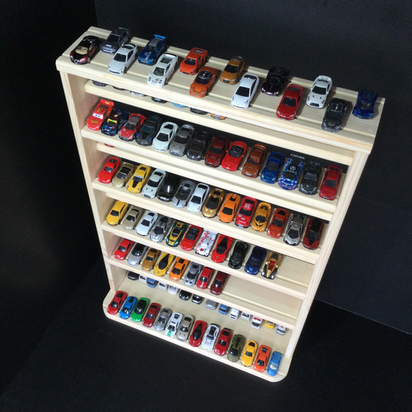 トミカ収納棚11段 168台収納 木製特別