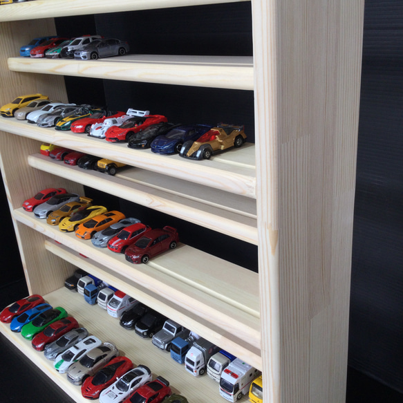 トミカ収納棚　11段　168台収納　木製　(新品) 596ce652170739a0ef59cfc8920294