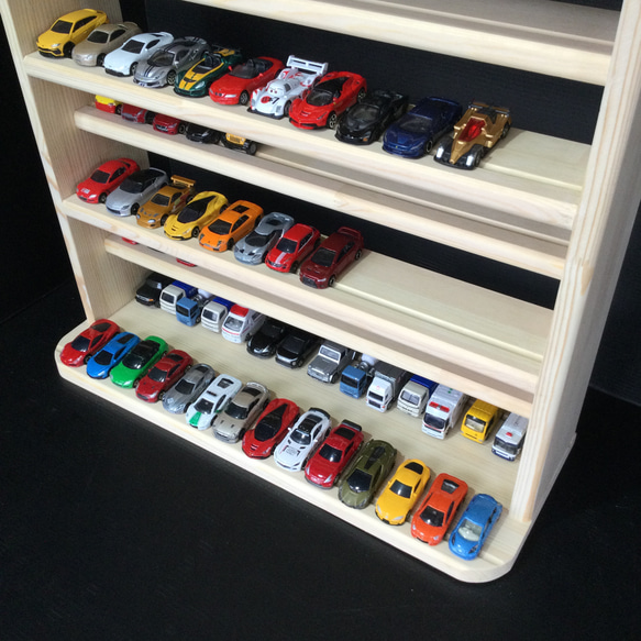 トミカ収納棚11段　168台収納　木製 
