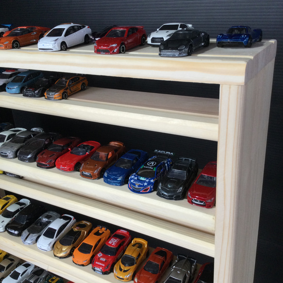 トミカ収納棚11段 168台収納 木製新 デザイン