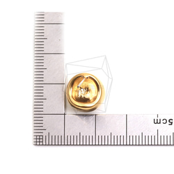 ERG-2452-MG [2 顆] 球柱耳環/12.5mm X 13.5mm 第5張的照片