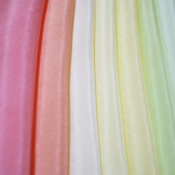 (W) 純絲襯裡（和服襯裡） 手工染色襯裡，迷你尺寸 18 件套，彩色 Tsumamizaiku 布 第3張的照片