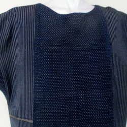 ７２３２　綿の着物で作ったTシャツ　＃送料無料 2枚目の画像