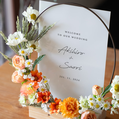 ⚫️ウエルカム フラワーボード⚫️ ウェルカムボード 花 ドライフラワー プリザーブドフラワー