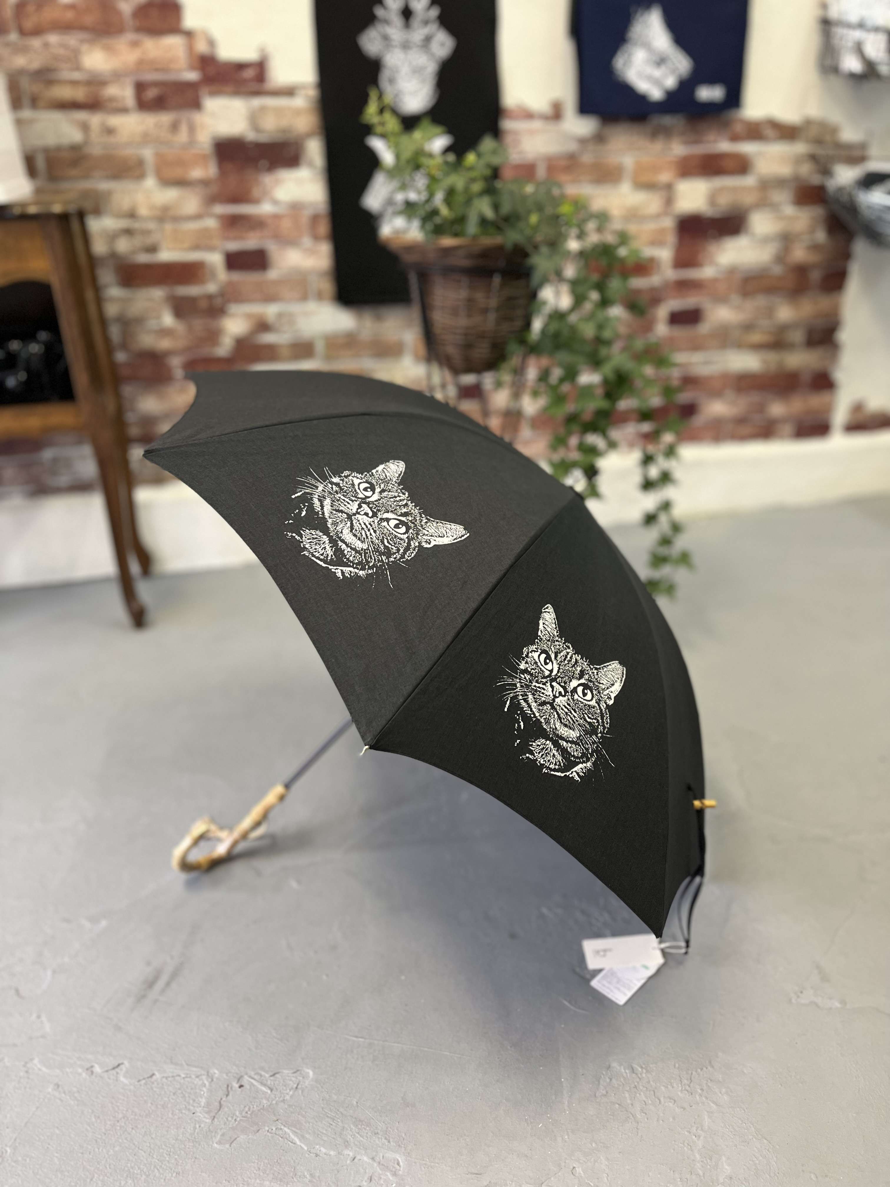 日傘　ハンドメイド　猫　ネコ 日傘 ハンドメイド 猫 ネコ