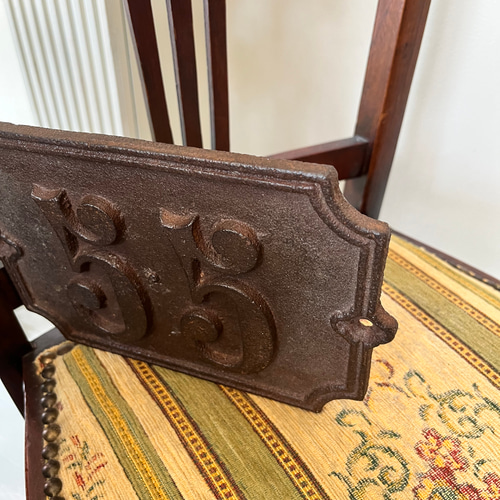 英国買い付け♪アンティーク アイアン製 大きなナンバープレート「55