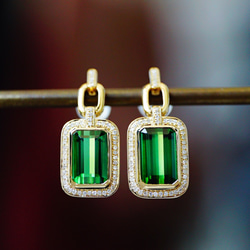 ネザー♡最高級モアサナイト　エメラルドカット　3ストーンリングセット 0_36469d61253fc84d185f3d09ccbb