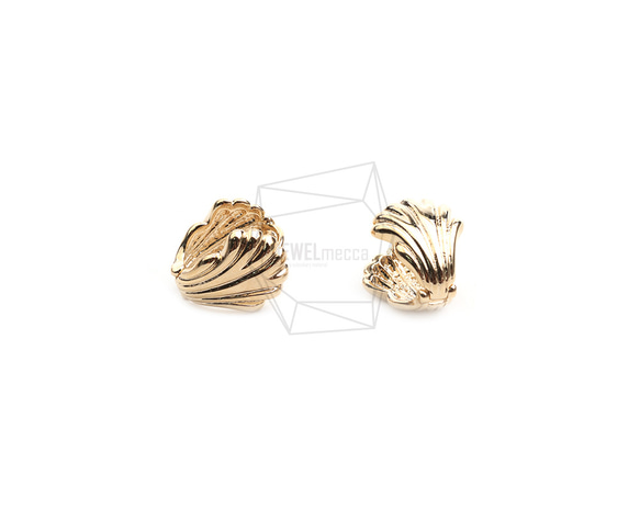 ERG-2454-G【2個入り】シェルフィッシュ ピアス,Shellfis One touch Post Earring 2枚目の画像