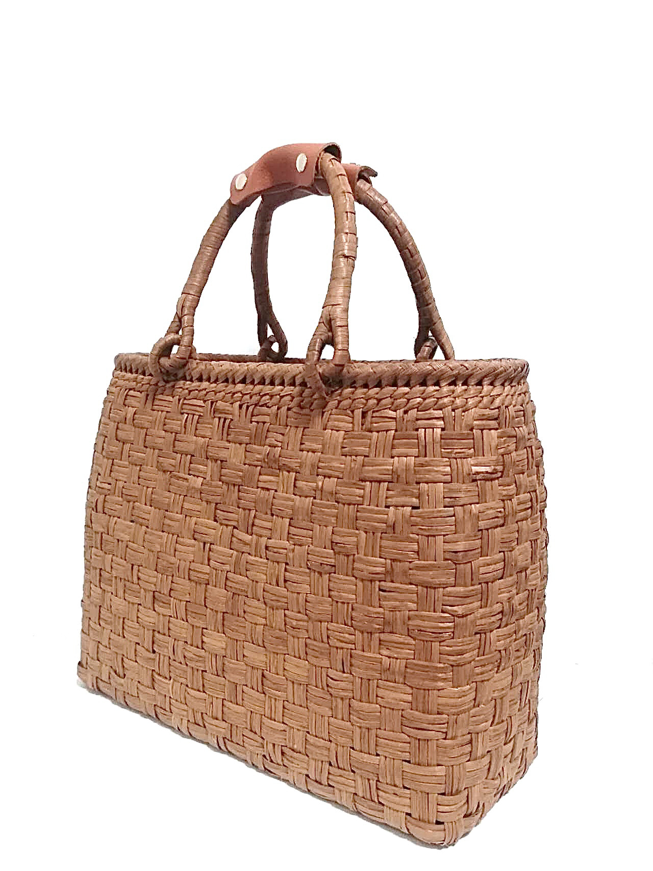 正規品質保証 山葡萄バッグ高級極細小松編み かごバッグ 山葡萄バッグ