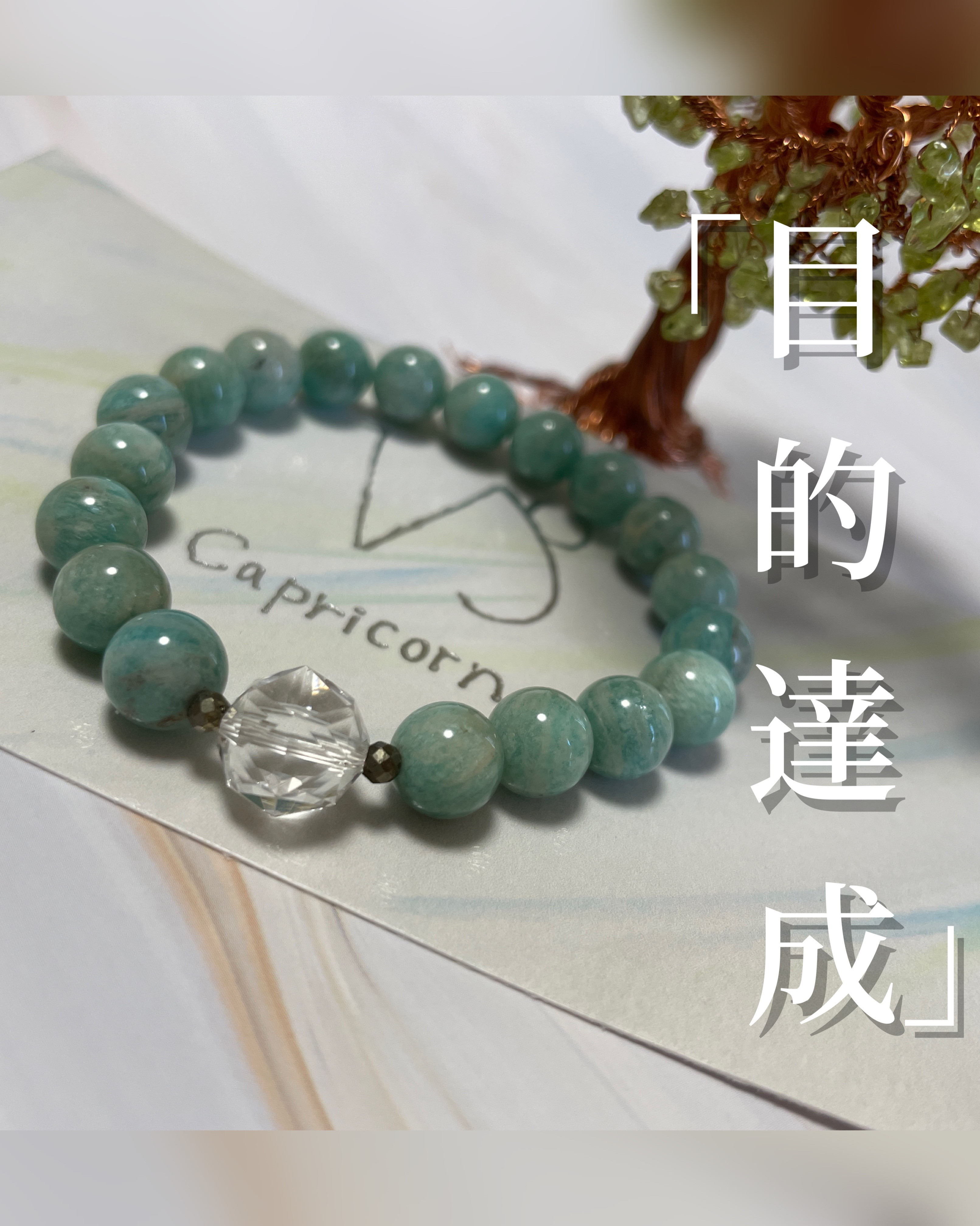 【再販】やぎ座 ブレスレット- ̗̀‎星座ブレスレット︎✧天然石 ブレスレット