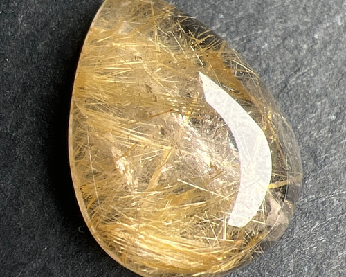 ルチルクォーツ 16ミリ ティアドロップ型ルース nl6845 天然石 pinky