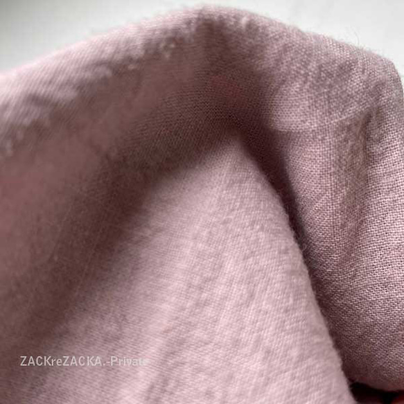 ハーフリネン・ゆるストレートパンツ大人のひかえめピンク・軽い・イージー・カジュアル・レイヤー 10枚目の画像