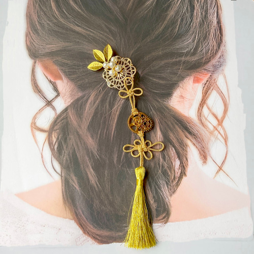 スチームパンク×シノワズリ バッグチャーム・キーホルダー・ポニー