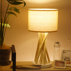 DRIFT WOOD TABLE LAMP 流木テーブルランプ LED電球付 ビーチカフェ 流木インテリア Type-A 3枚目の画像