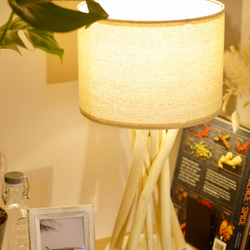 DRIFT WOOD TABLE LAMP 流木テーブルランプ LED電球付 ビーチカフェ 流木インテリア Type-A 7枚目の画像