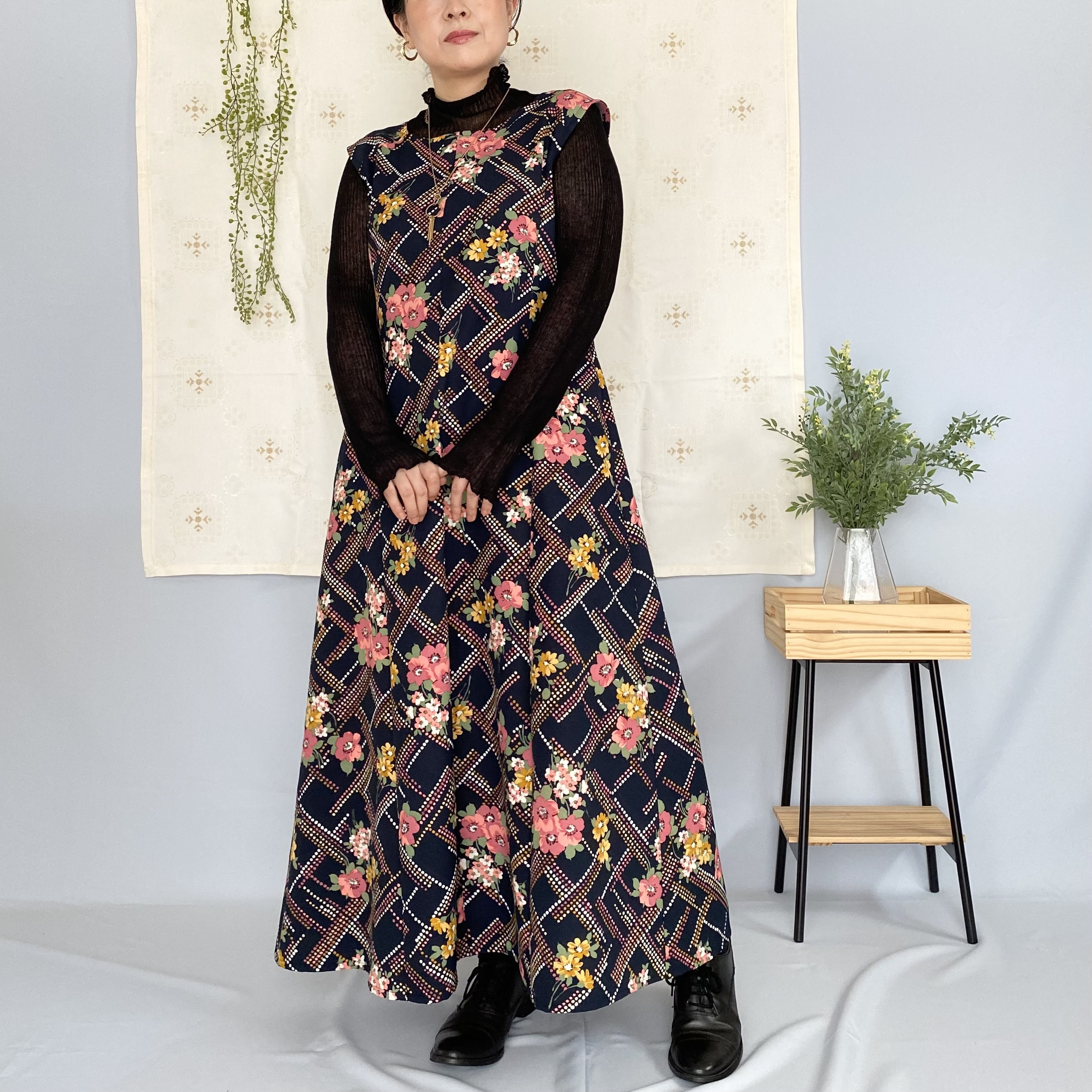 IKUKO ブラック花柄 ノースリーブ ワンピース 楽天市場】ワンピース ロング レディース ノースリーブ 花柄