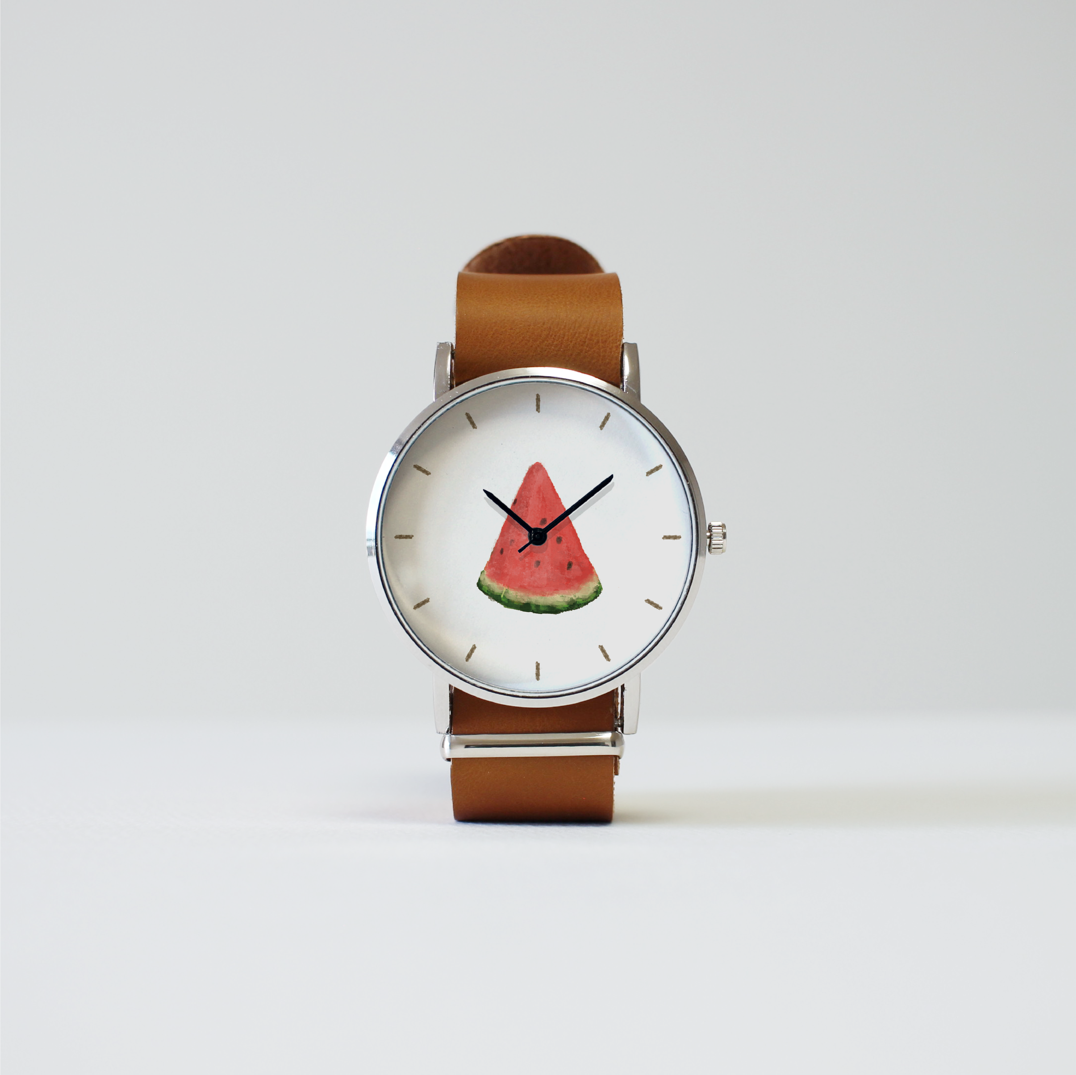スイカ（カット）あかの腕時計