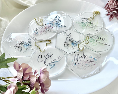 UVレジン　席札 787dacb45c220278c51446f0a7d475