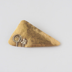 arbor   真鍮とシルバーのブローチ ◼pivo◼1841 1枚目の画像