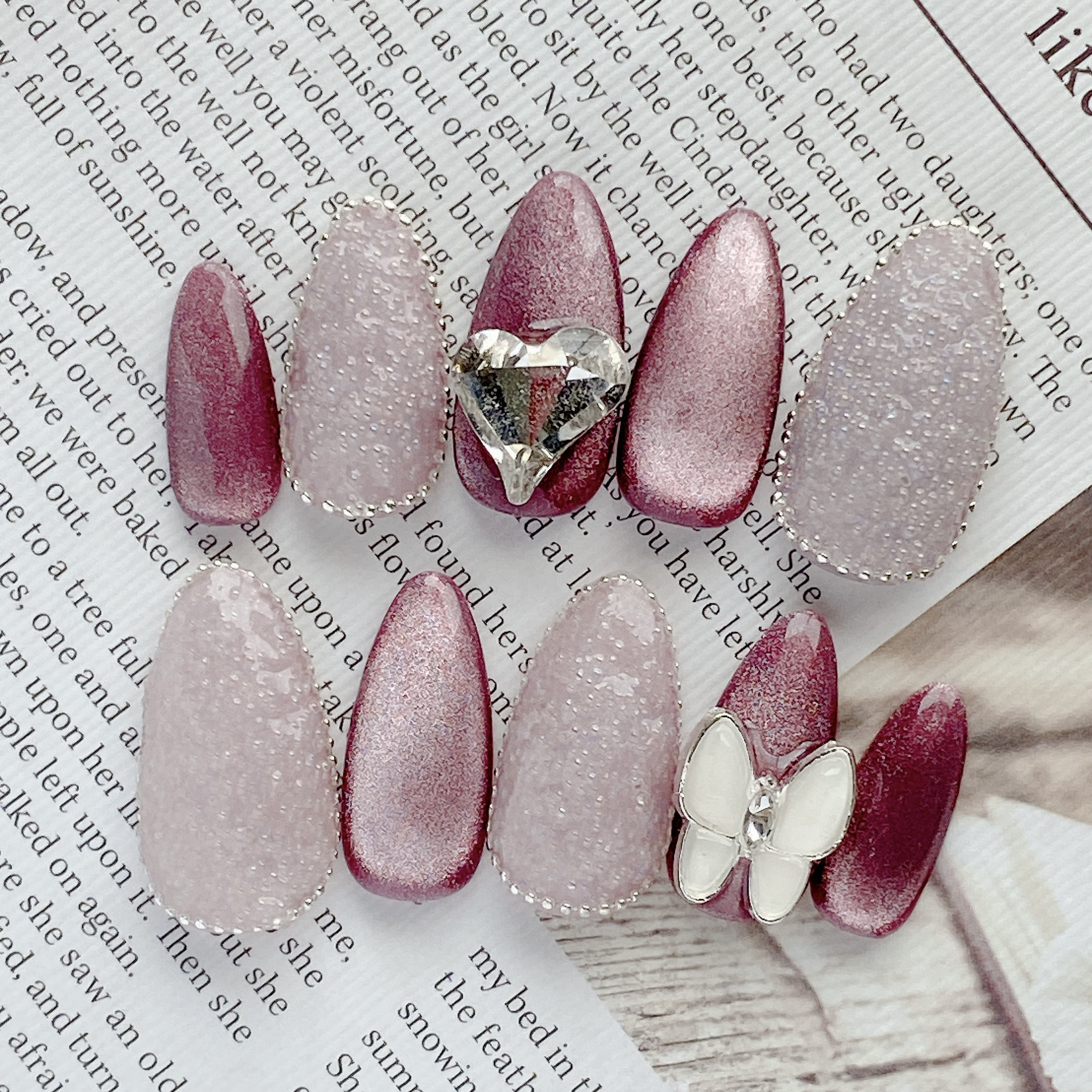 ワンホン ちゅるん グラデ ネイルチップ 水光 マグネット ピクシー