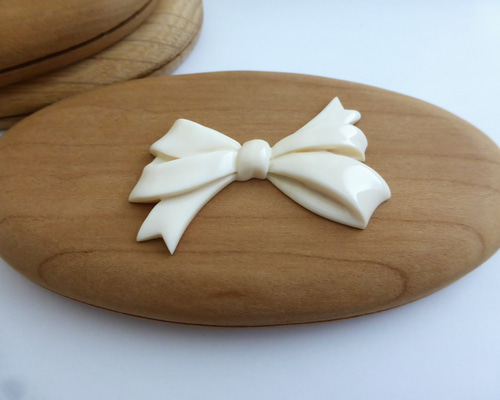 本象牙 アイボリーカービング、ナンタケットバスケット用オーナメント