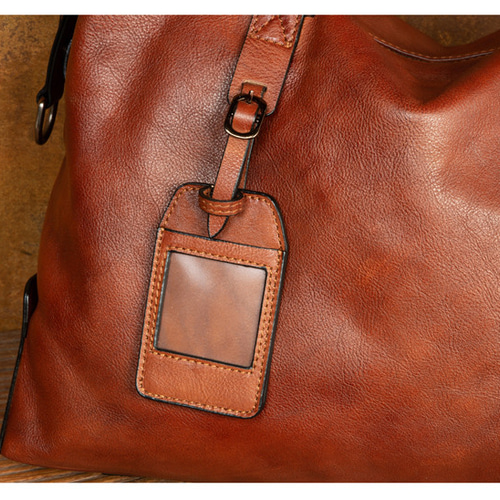 オリジナルデザイン】ハンドメードクロスリアル皮男性旅行かばん牛革  