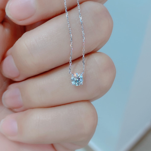 天然ダイヤモンドネックレス0.3ct k18 ネックレス・ペンダント パール