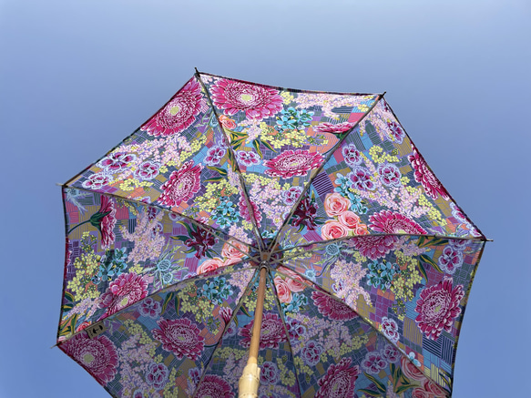 【限定✳︎花柄✳︎撥水加工✳︎華やか】parasol 8枚目の画像