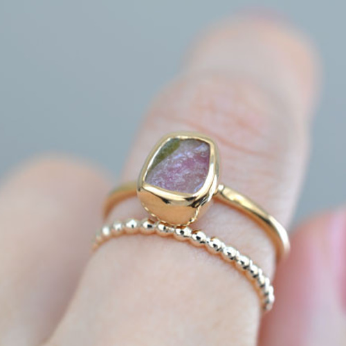 ウォーターメロントルマリン リング 11号 Watermelon Tourmaline ウォーターメロントルマリン リング 11号 Watermelon Tourmaline