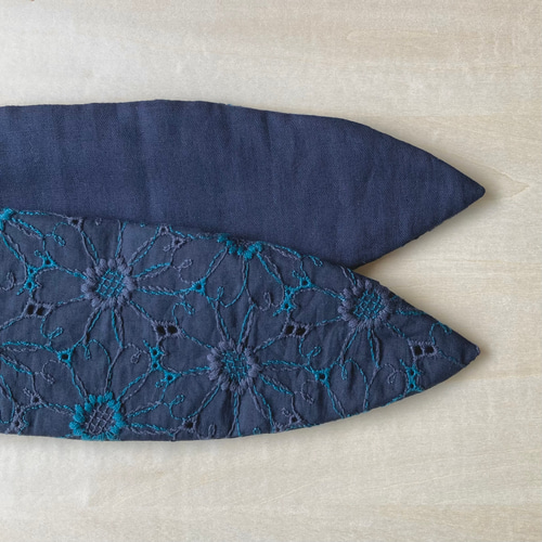 ネッククーラー COOLMAX 花柄 刺繍 グリーン×ブラック ハンドメイド ネッククーラー COOLMAX 花柄 刺繍 グリーン×ブラック ハンドメイド