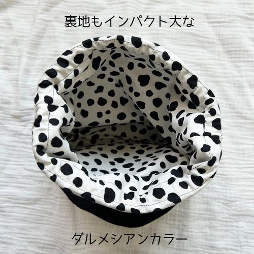 おむつポーチ おむつ巾着 おしりふき一体型 ダルメシアン 出産