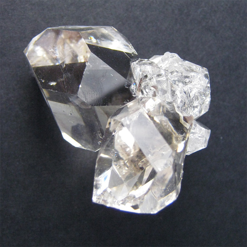 スモーキー クォーツ ハ―キマ―ダイヤモンド 水晶 鉱物標本 ハーキマー水晶 54g NYの鉱山オーナーから直輸入 HKM034 herkimer
