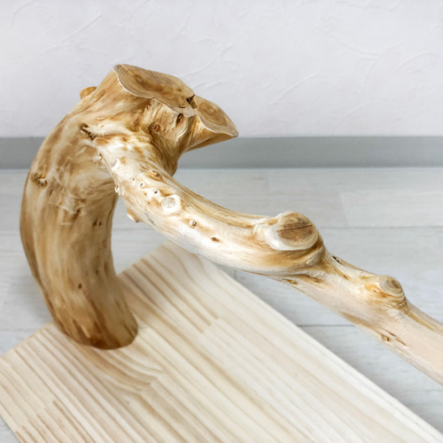 流木のバードスタンド オウムスタンド 止まり木T字パーチ 鳥インコ