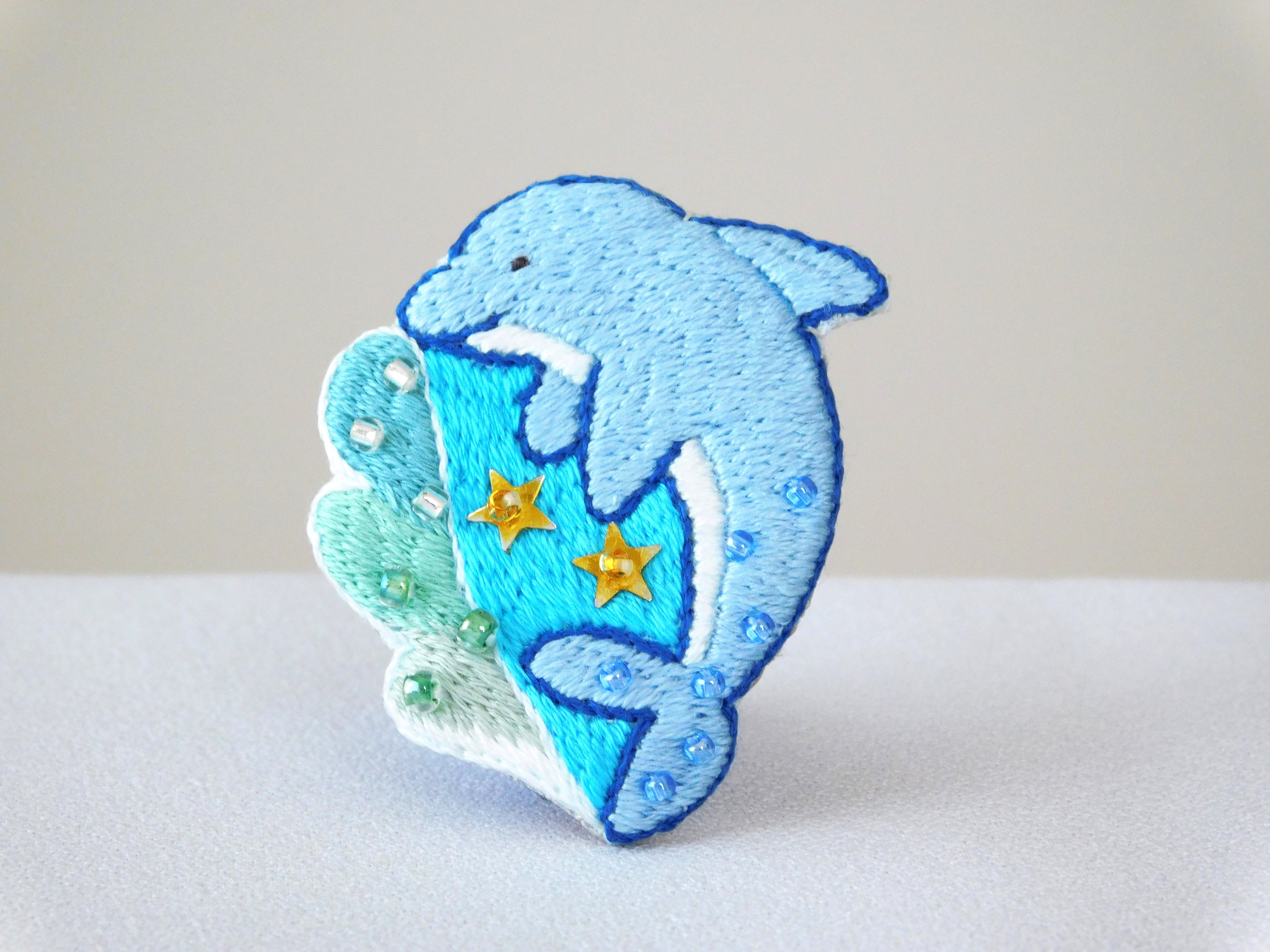 激安/新作 〚イルカメ様オーダー〛刺繍ブローチ その他