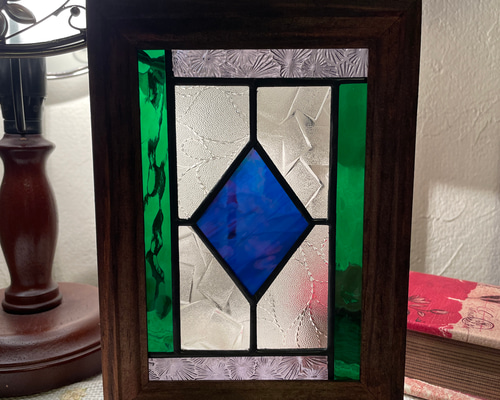 ステンドグラス パネル クラシカルダイヤ その他インテリア雑貨