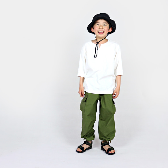 型紙】M51カーゴパンツMOD(60-90/100-140) PT2302-BK ベビー キッズ