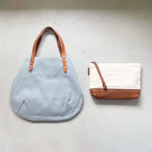 「Creema 2024 春季福袋」尺寸選擇山核桃木手提袋和您選擇的顏色小袋 第1張的照片