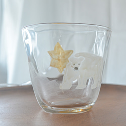 ガラスのフリーカップ ポーラーベア 7枚目の画像