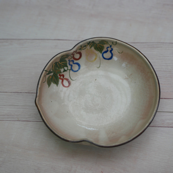 京焼・清水焼　瓢箪型　小鉢　瓢（ふくべ） 3枚目の画像