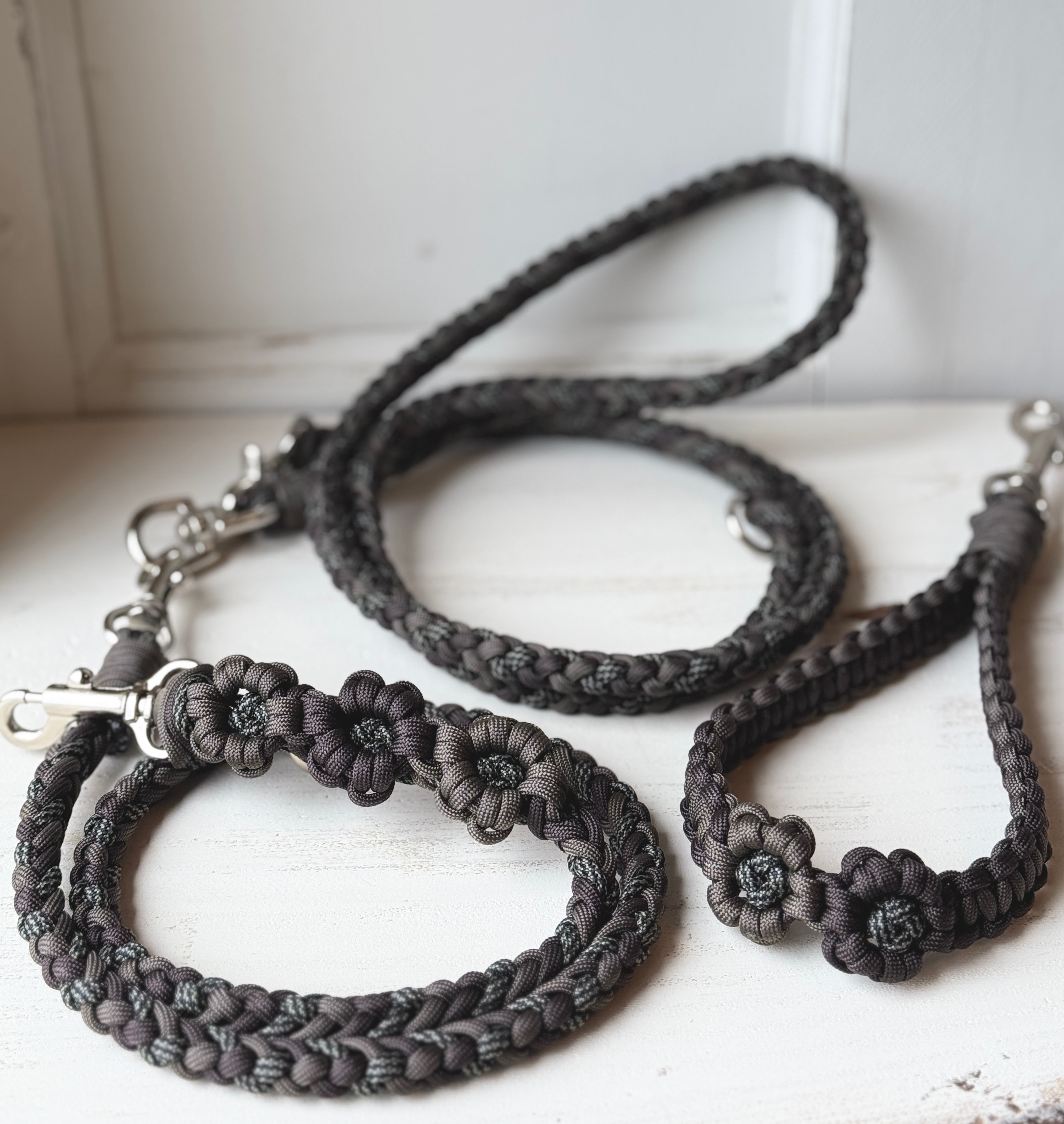 【ショルダーリード】　カフェリード　パラコード　ランニングリード　リード　犬　dog 多頭　小型　中型　大型