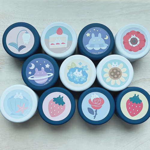 2個セット〗うさぎと┊缶バッチ┊ミニ缶バッチ その他雑貨 𝕃𝔸ℙ𝕀ℕ