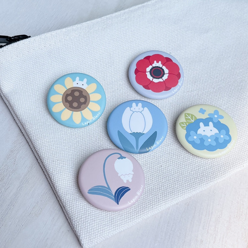 2個セット〗うさぎと┊缶バッチ┊ミニ缶バッチ その他雑貨 𝕃𝔸ℙ𝕀ℕ