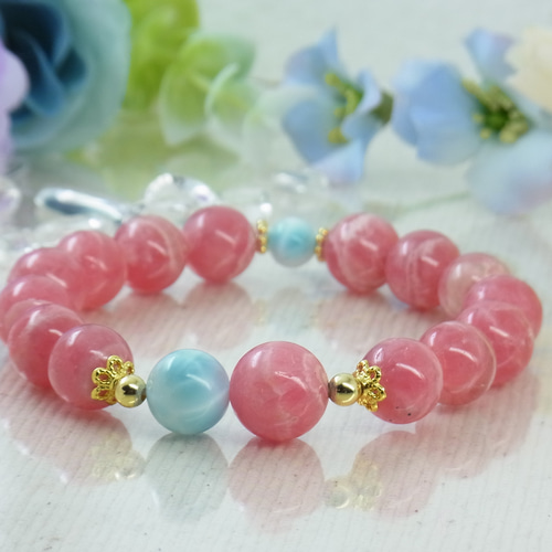 今月のお得品/一点もの】♡大粒/高品質 インカローズ ラリマー♡パワー