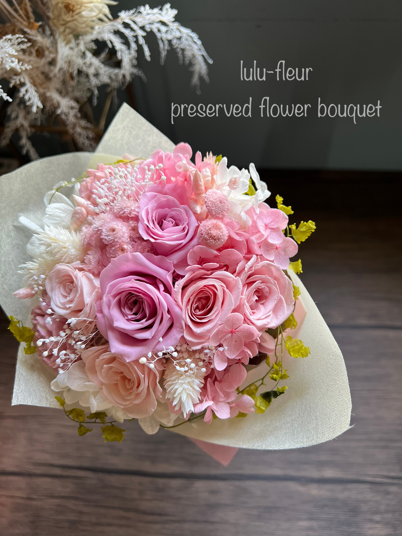 花 アートフラワーブーケ アートフラワー リース 薔薇 バラ 31