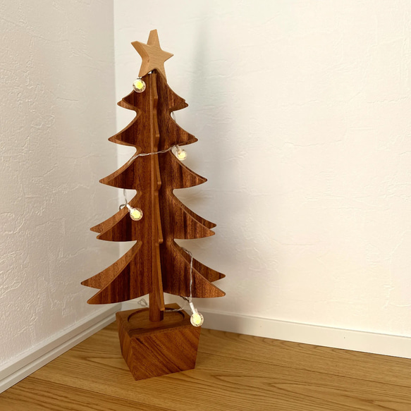 『クリスマスツリー DX』　クリスマスツリー クリスマス 贈り物 卓上 玄関 かわいい ツリー 日本製 シンプル 4枚目の画像
