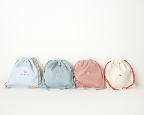 【席札　巾着】結婚式　ウェディング　コットン巾着　おしゃれ　ナチュラル 席札 巾着】結婚式 ウェディング コットン巾着 おしゃれ