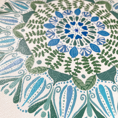 生死曼陀羅 曼陀羅繪畫《靈性種子3》經典框Mandala painting 